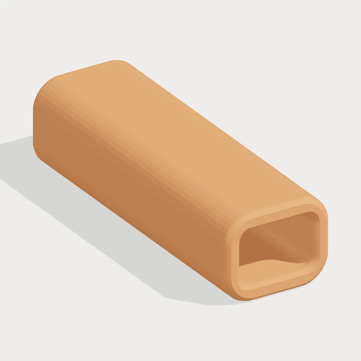 Rounded tunnel, three-quarter view digital design preview