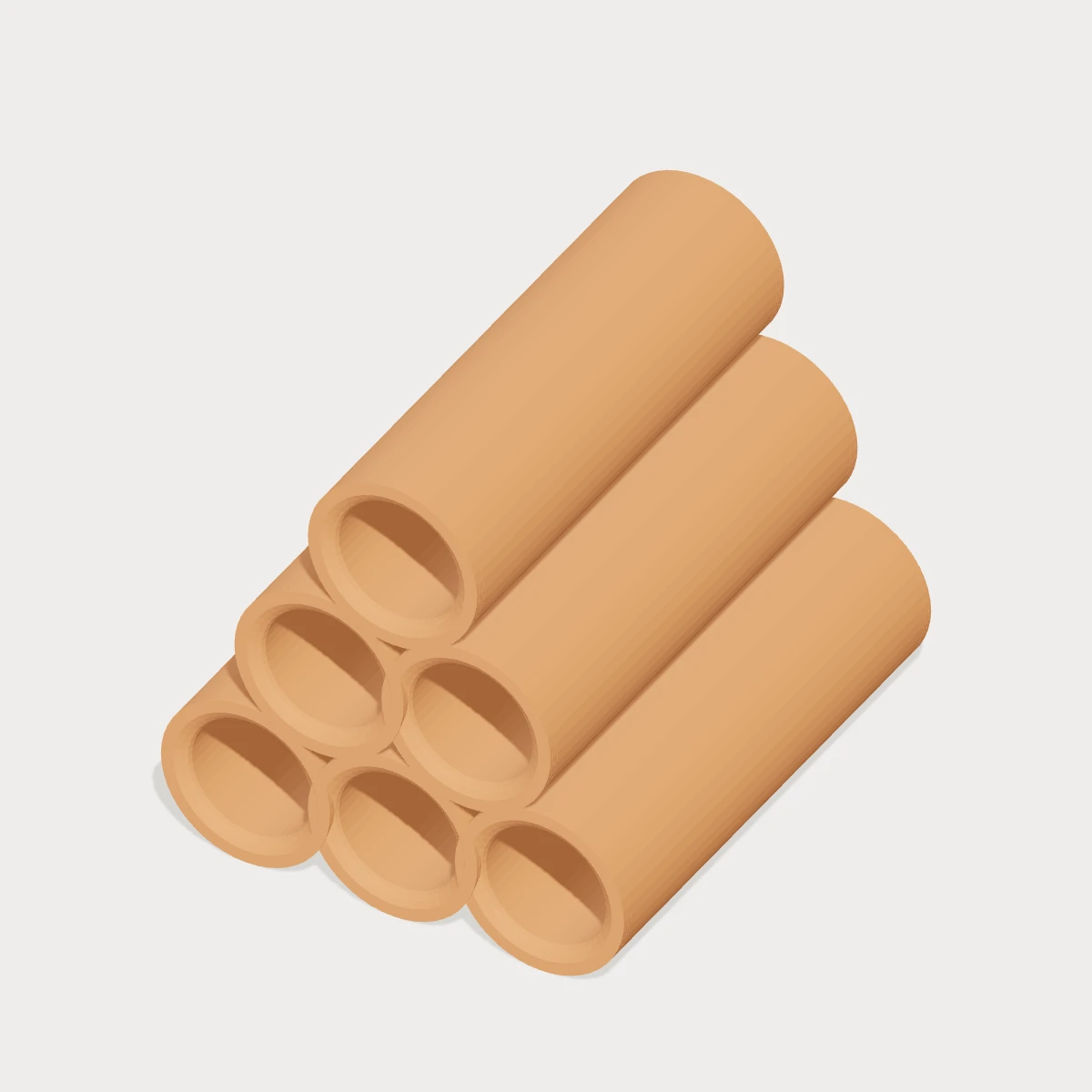 Covered tube bundle, elevated digital design preview